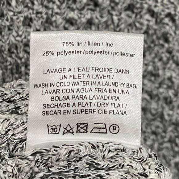 SANDRO PARIS Grey Linen Chunky Knit Sweater - Picture 11 of 12